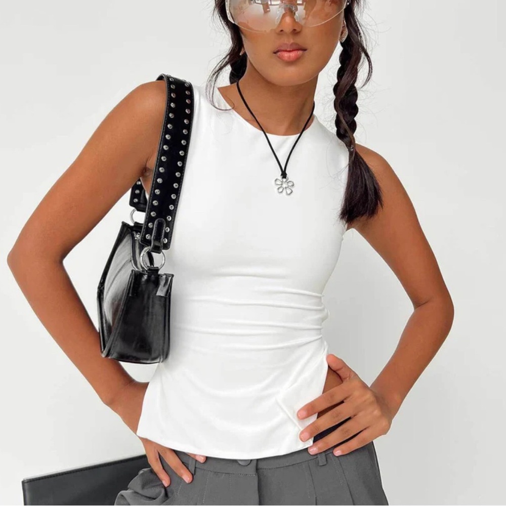 NWT Princess Polly White Uzo Top